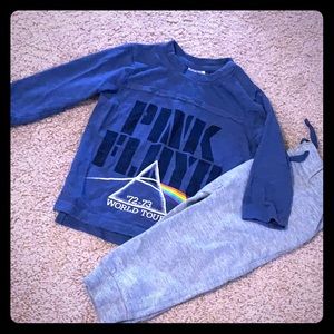 2 piece set Baby Boy Pink Floyd world tour 72-73 NWT